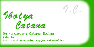 ibolya catana business card